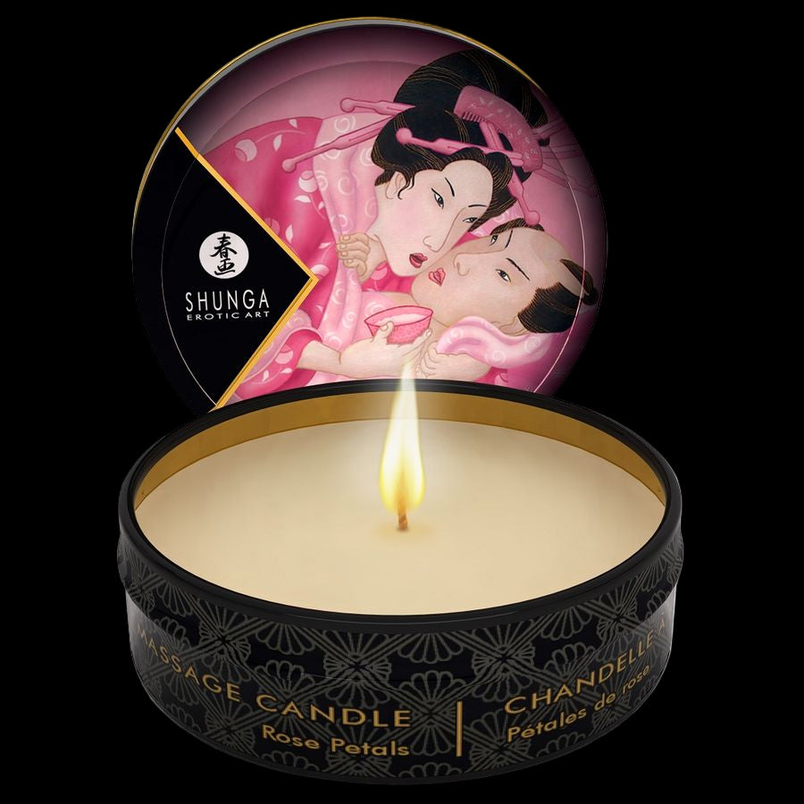 SHUNGA - MINI CARESS BY CANDELIGHT CANDELA DA MASSAGGIO ROSE 30 ML