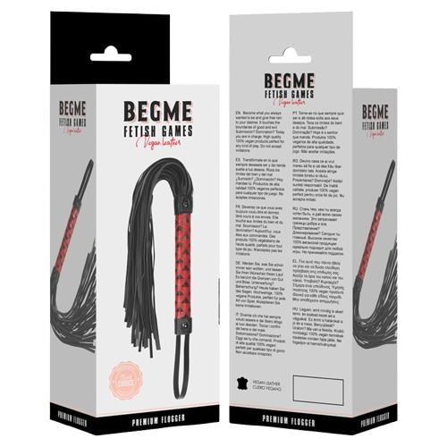 FLOGGER IN PELLE VEGANA EDIZIONE ROSSA BEGME