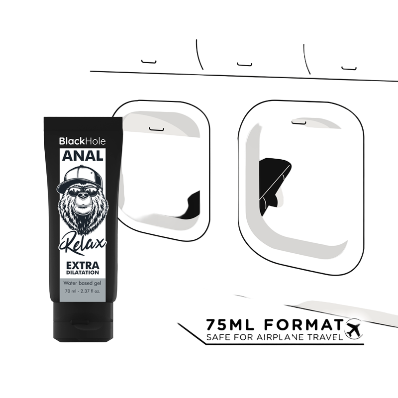 BLACK HOLE - GEL DILATANTE ANALE A BASE D'ACQUA 70 ML