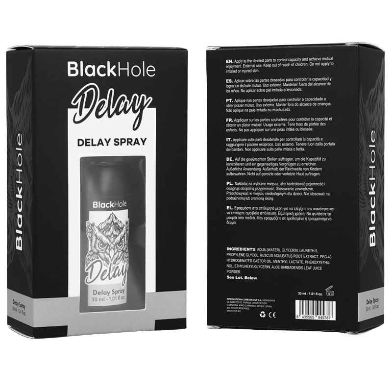 BLACK HOLE - SPRAY RITARDANTE STUDY FORTE 30 ML